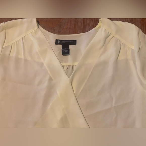 INC International Concepts Surplice Blouse - Picture 3 of 8